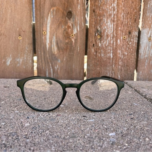 Eddie Bauer Green Round Eye Glasses EB39447 R200AS 50 19 135mm 2.00+ - Picture 1 of 8